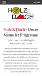 Mobile Screenshot of holzunddach.de